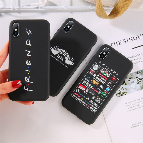 Friends TV series Silicone Case For iPhone 6 6s 7 8 Plus X XR XS Max 11 Pro Max 5 5s SE XS