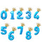 2pcs 32inch Rainbow number Foil Balloons air Balloon birthday party decorations kids Rose gold pink silver blue 0-9 Digit ball