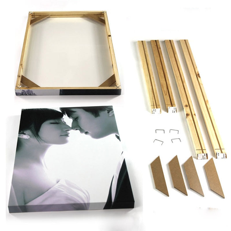 Natural Wood Frame For Wall Canvas Oil Painting Large Size DIY Picture Wall Frame Poster Frame Photo Fame cadre photo murale