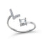 HI MAN New Design Fashion Pavé CZ Adjustable 26 Initial Letter Ring For Women Simple Elegant Jewelry Friendship Gift Wholesale