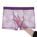 Men Sexy Seamless Underwear Pants Mens Ultra-thin Transparent Boxershorts Male Mid-rise Mesh Slips Homme Panties Boxer Shorts