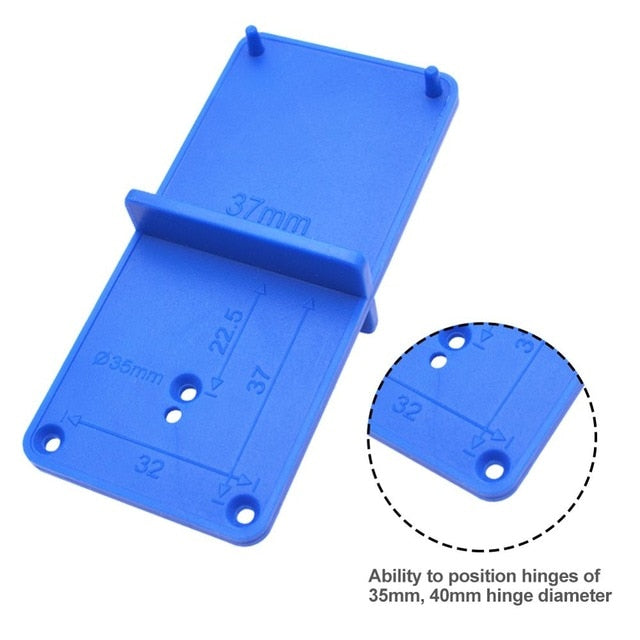35/40mm Woodworking Punch Hinge Drill Hole Opener Locator Guide Drill Bit Hole Tools Door Cabinets DIY Template Woodworking Tool