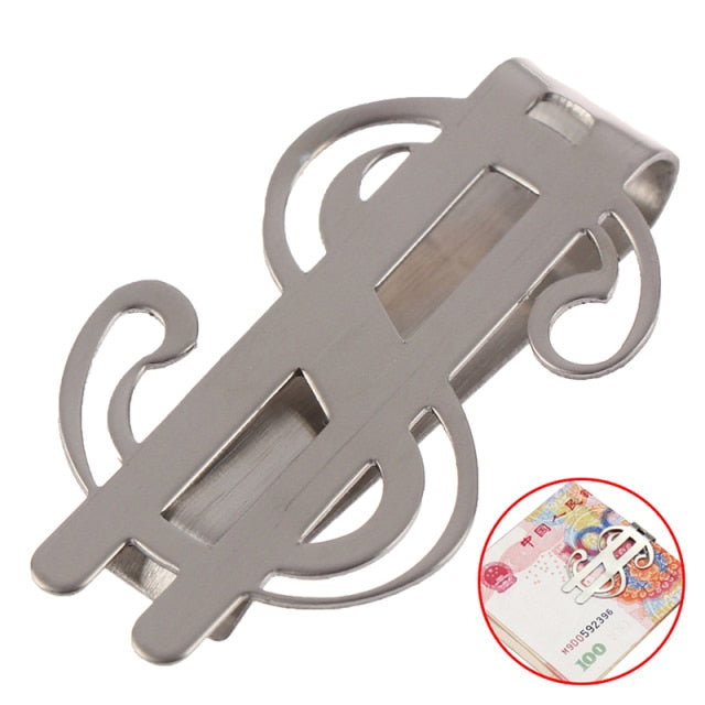 1Pc New Metal Bifold Money Clip Bar Wallet Replace Parts Spring Clamp Cash Holder