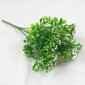 7 Fork Artificial Plants Eucalyptus Grass Plastic Ferns Green Leaves Fake Flower Plant Wedding Home Decoration Table Decors