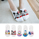 5 Pairs/Lot summer Casual Cute women Socks animal Cartoon Mouse Duck socks Cotton invisible funny socks size 35-41Dropshipping