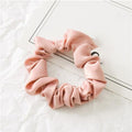 1PC Satin Silk Solid Color Scrunchies Elastic Hair Bands 2019 New Women Girls Hair Accessories Ponytail Holder Hair Ties Rope