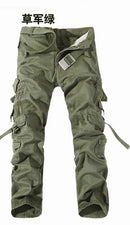 Military Tactical pants men Multi-pocket washed overalls men loose cotton pants male cargo pants for men trousers,size 28-42