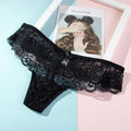 Sexy Lace Panties Female Underwear Thong Floral Lace Women Lingerie Breathable Briefs Low Waist G-String Transparent