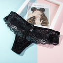Sexy Lace Panties Female Underwear Thong Floral Lace Women Lingerie Breathable Briefs Low Waist G-String Transparent