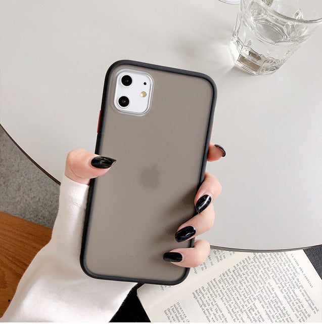 Simple Matte Shockproof Soft  Silicone Phone Case for I phone 11 ,Pro Max Xr Xs 6s 8 7 Plus