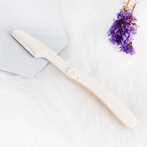 Teemo 3Pcs/set Portable Eyebrow Trimmer Foldable Hair Remover Set Women Face Razor Eyebrow Trimmers Blades Shaver Beauty tools