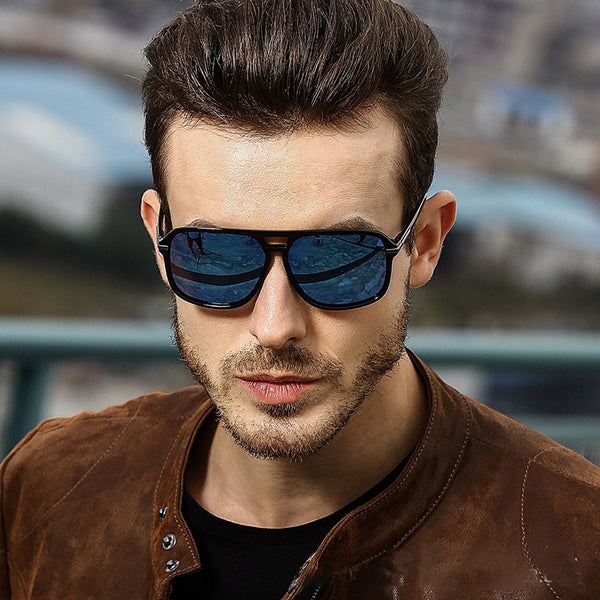 2020 Fashion Men Cool Square Style Gradient Polarized Sunglasses Driving Vintage Brand Design Cheap Sun Glasses Oculos De Sol