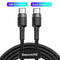 Baseus 100W USB C To USB Type C Cable USBC PD Fast Charger Cord USB-C Type-c Cable For Xiaomi mi 10 Pro Samsung S20 Macbook iPad