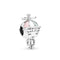 2Pcs/Lot Silver-plate Charm DIY Charm Beaded Pendant, For Making Men Women Bracelet Jewelry Gifts,For Brand Charm Jewelry Make