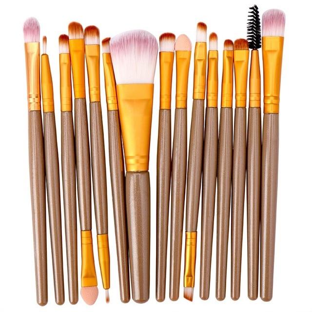 15PCs Makeup Brush Set Cosmetict Makeup For Face Make Up Tools Women Beauty  Professional Foundation Blush Eyeshadow Consealer