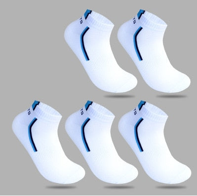 5 Pairs/lot Men Socks Stretchy Shaping Teenagers Short Sock Suit for All Season Non-slip Durable Male Socks Hosiery New