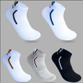 5 Pairs/lot Men Socks Stretchy Shaping Teenagers Short Sock Suit for All Season Non-slip Durable Male Socks Hosiery New