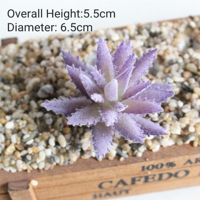 39Styles Purple Flocking Artificial Succulents Plants Home Garden Decoration DIY Plants Wall Flower Arrangement Fake Plants