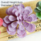 39Styles Purple Flocking Artificial Succulents Plants Home Garden Decoration DIY Plants Wall Flower Arrangement Fake Plants