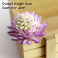 39Styles Purple Flocking Artificial Succulents Plants Home Garden Decoration DIY Plants Wall Flower Arrangement Fake Plants