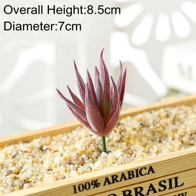 39Styles Purple Flocking Artificial Succulents Plants Home Garden Decoration DIY Plants Wall Flower Arrangement Fake Plants