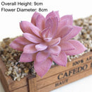 39Styles Purple Flocking Artificial Succulents Plants Home Garden Decoration DIY Plants Wall Flower Arrangement Fake Plants
