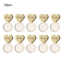 10Pcs Heart Love Magic Earring Lifters Earring Lifts Backs Adjustable Hypoallergenic Earring Nuts Ear Lobe Support