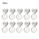 10Pcs Heart Love Magic Earring Lifters Earring Lifts Backs Adjustable Hypoallergenic Earring Nuts Ear Lobe Support