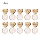 10Pcs Heart Love Magic Earring Lifters Earring Lifts Backs Adjustable Hypoallergenic Earring Nuts Ear Lobe Support