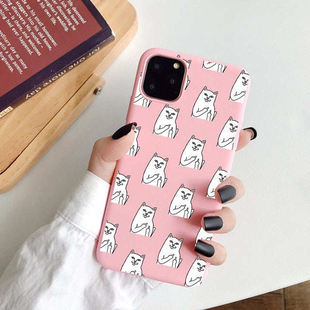 Cute Cartoon Character  Soft Silicone Phone Case For iPhone 6 7 8 Plus X XR XS 11Pro Max 11 Pro