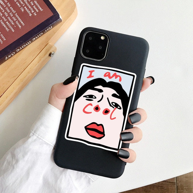 Cute Cartoon Character  Soft Silicone Phone Case For iPhone 6 7 8 Plus X XR XS 11Pro Max 11 Pro