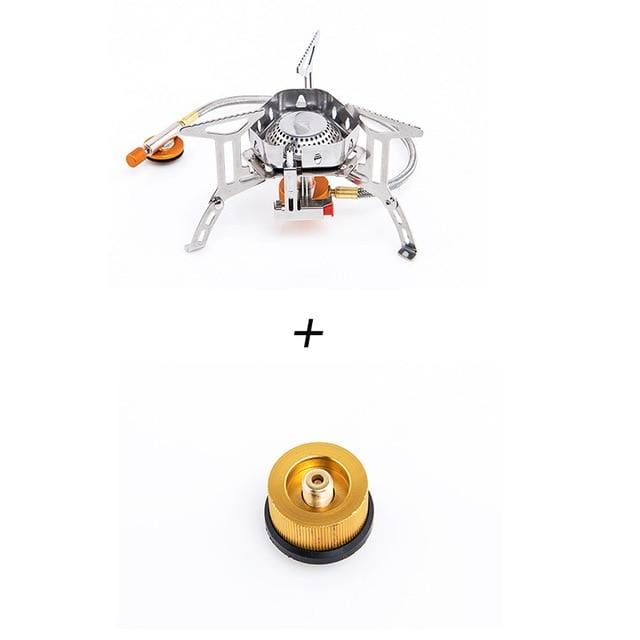 Widesea Wind proof outdoor gas burner camping stove lighter tourist equipment kitchen cylinder propane grill