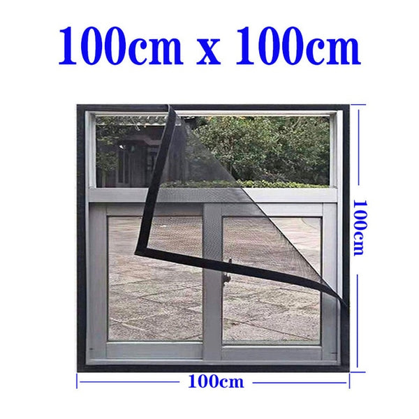 Inset Window Screen Mesh, Air Tulle Adjustable Summer Invisible Anti-Mosquito net Fiberglass Removable Washable Customize Screen