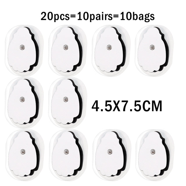10Pcs/lot 4*4cm Electrode Pads For Tens Acupuncture Physiotherapy Machine Ems Nerve Muscle Stimulator Slimming Massager Patch