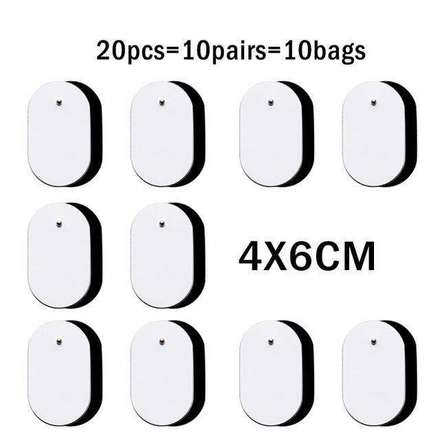 10Pcs/lot 4*4cm Electrode Pads For Tens Acupuncture Physiotherapy Machine Ems Nerve Muscle Stimulator Slimming Massager Patch