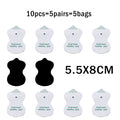 10Pcs/lot 4*4cm Electrode Pads For Tens Acupuncture Physiotherapy Machine Ems Nerve Muscle Stimulator Slimming Massager Patch