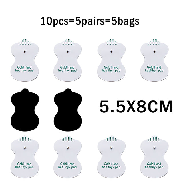 10Pcs/lot 4*4cm Electrode Pads For Tens Acupuncture Physiotherapy Machine Ems Nerve Muscle Stimulator Slimming Massager Patch