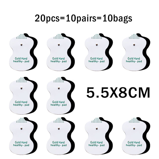 10Pcs/lot 4*4cm Electrode Pads For Tens Acupuncture Physiotherapy Machine Ems Nerve Muscle Stimulator Slimming Massager Patch