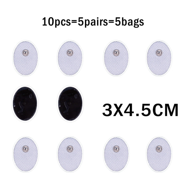10Pcs/lot 4*4cm Electrode Pads For Tens Acupuncture Physiotherapy Machine Ems Nerve Muscle Stimulator Slimming Massager Patch