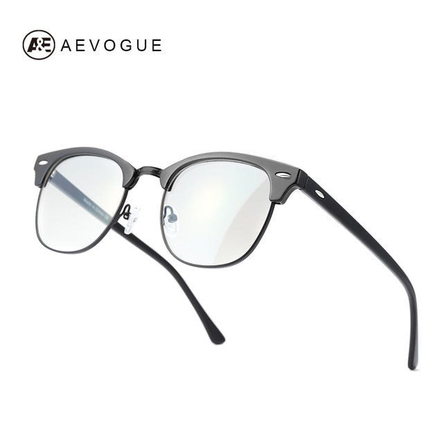 AEVOGUE Photochromic Glasses Prescription Frame Men Optical Eyeglasses Women Eyewear Anti Blue Light Glasses KS101