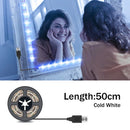 5M Tocador con espejo Makeup Mirror Light String USB 5V Dressing Table Bathroom Lamp Tape Led Vanity Mirror Make Up Light Strip
