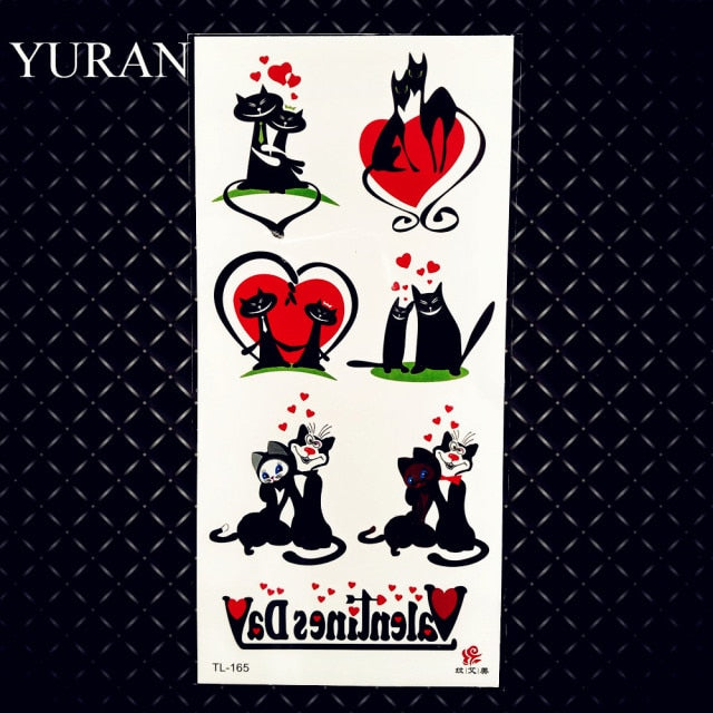 Cherry Sexy Lips Temporary Tattoos Sticker For Women Girls Kids Children Waterproof Tattoo Paper Butterfly Fake Body Art Tatoos