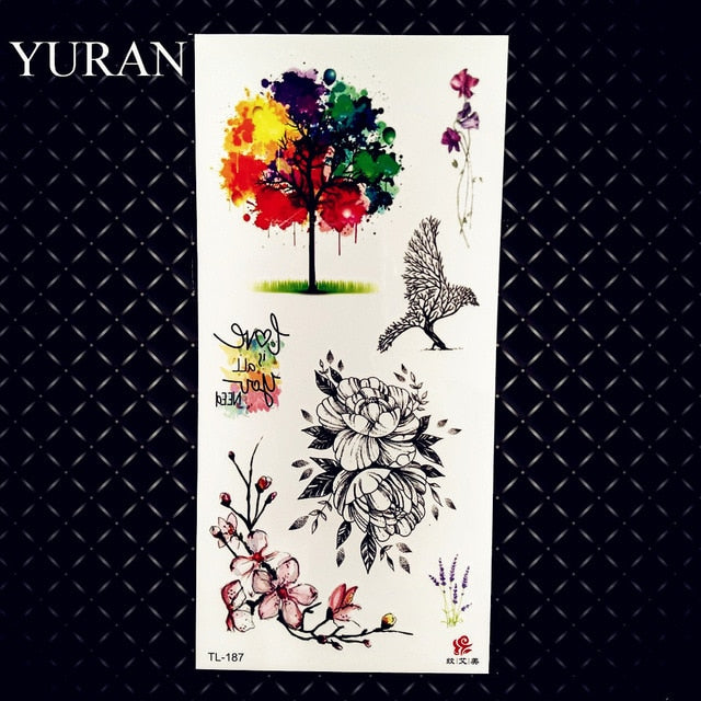 Cherry Sexy Lips Temporary Tattoos Sticker For Women Girls Kids Children Waterproof Tattoo Paper Butterfly Fake Body Art Tatoos