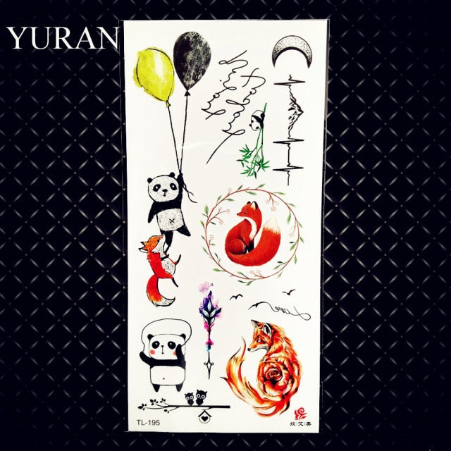 Cherry Sexy Lips Temporary Tattoos Sticker For Women Girls Kids Children Waterproof Tattoo Paper Butterfly Fake Body Art Tatoos