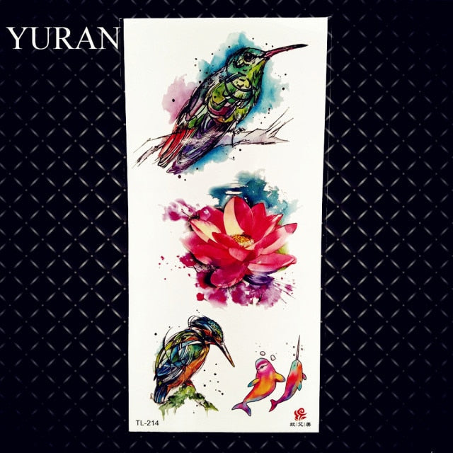 Cherry Sexy Lips Temporary Tattoos Sticker For Women Girls Kids Children Waterproof Tattoo Paper Butterfly Fake Body Art Tatoos