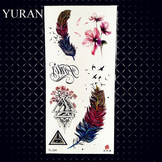 Cherry Sexy Lips Temporary Tattoos Sticker For Women Girls Kids Children Waterproof Tattoo Paper Butterfly Fake Body Art Tatoos