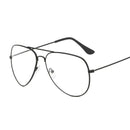 Glasses Alloy Gold Frame Glasses Classic Retro Optics Eyeglasses Transparent Clear Lens Women Men Espectacles Female