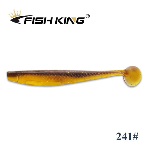 FISH KING New Shad Fishing Lure Soft Lure 90mm 120mm 160mm Wobblers Odor Attractant Carp Silicone Bait Pike Bass Artificial Bait
