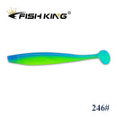 FISH KING New Shad Fishing Lure Soft Lure 90mm 120mm 160mm Wobblers Odor Attractant Carp Silicone Bait Pike Bass Artificial Bait
