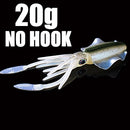 SUNMILE Fishing Soft Squid Lure 20g/60g/80g/100g/120g/150g Luminous/UV Squid Jig Fishing Lures For Sea Fishing Wobbler Bait